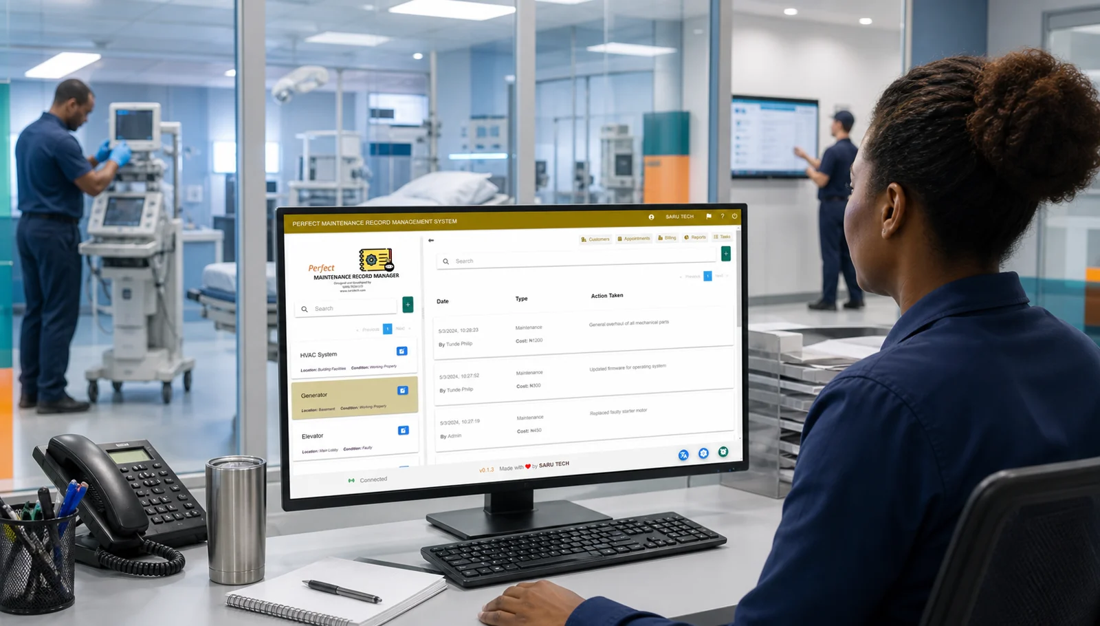 Perfect Maintenance Management System in a professional work environment