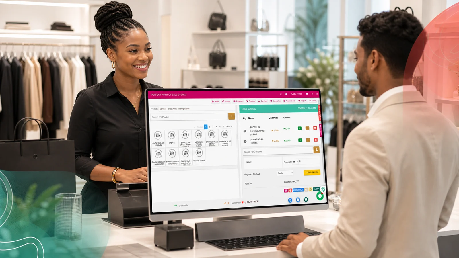 Perfect Point of Sale System in a professional work environment
