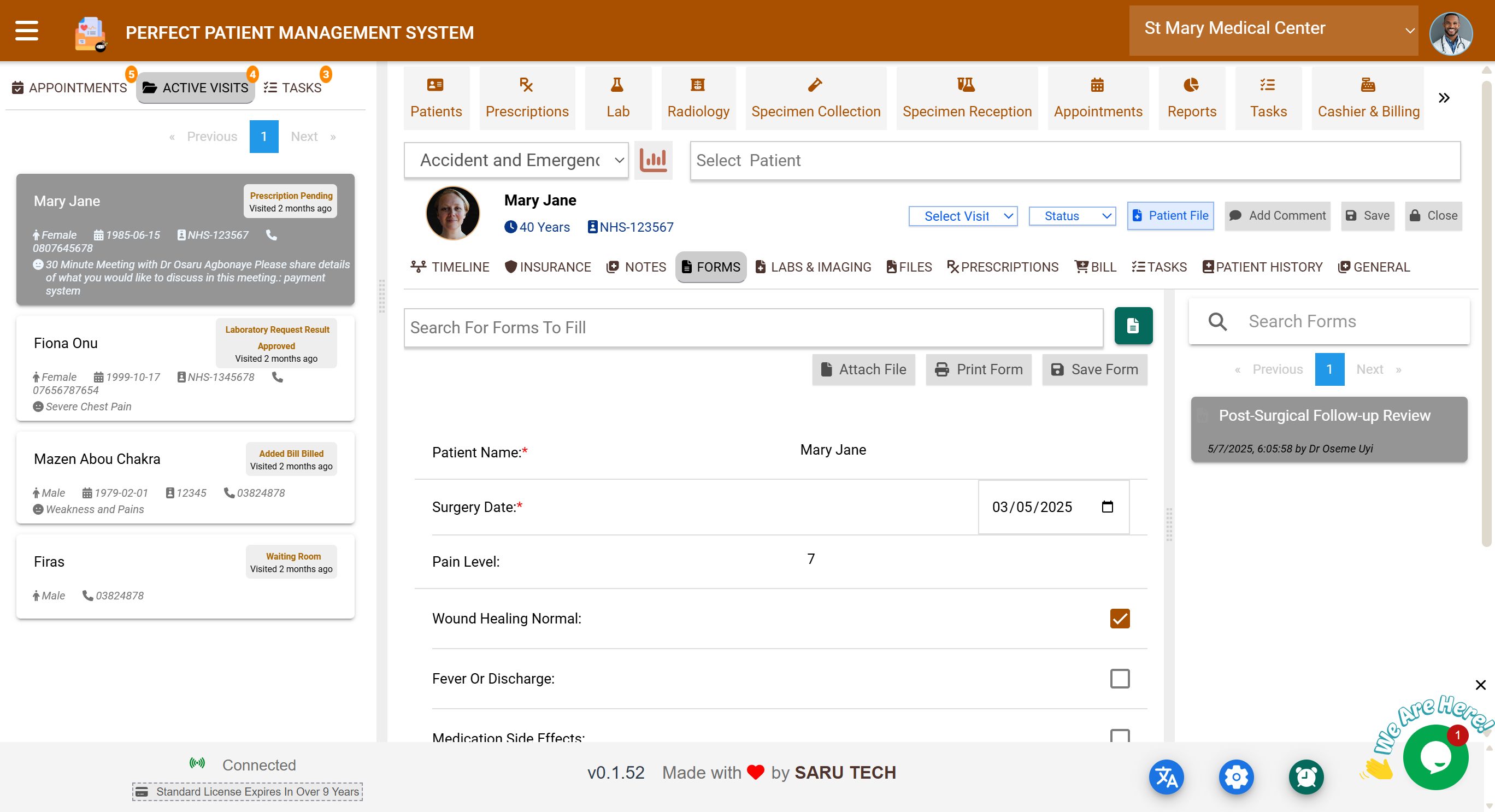 Forms Tab