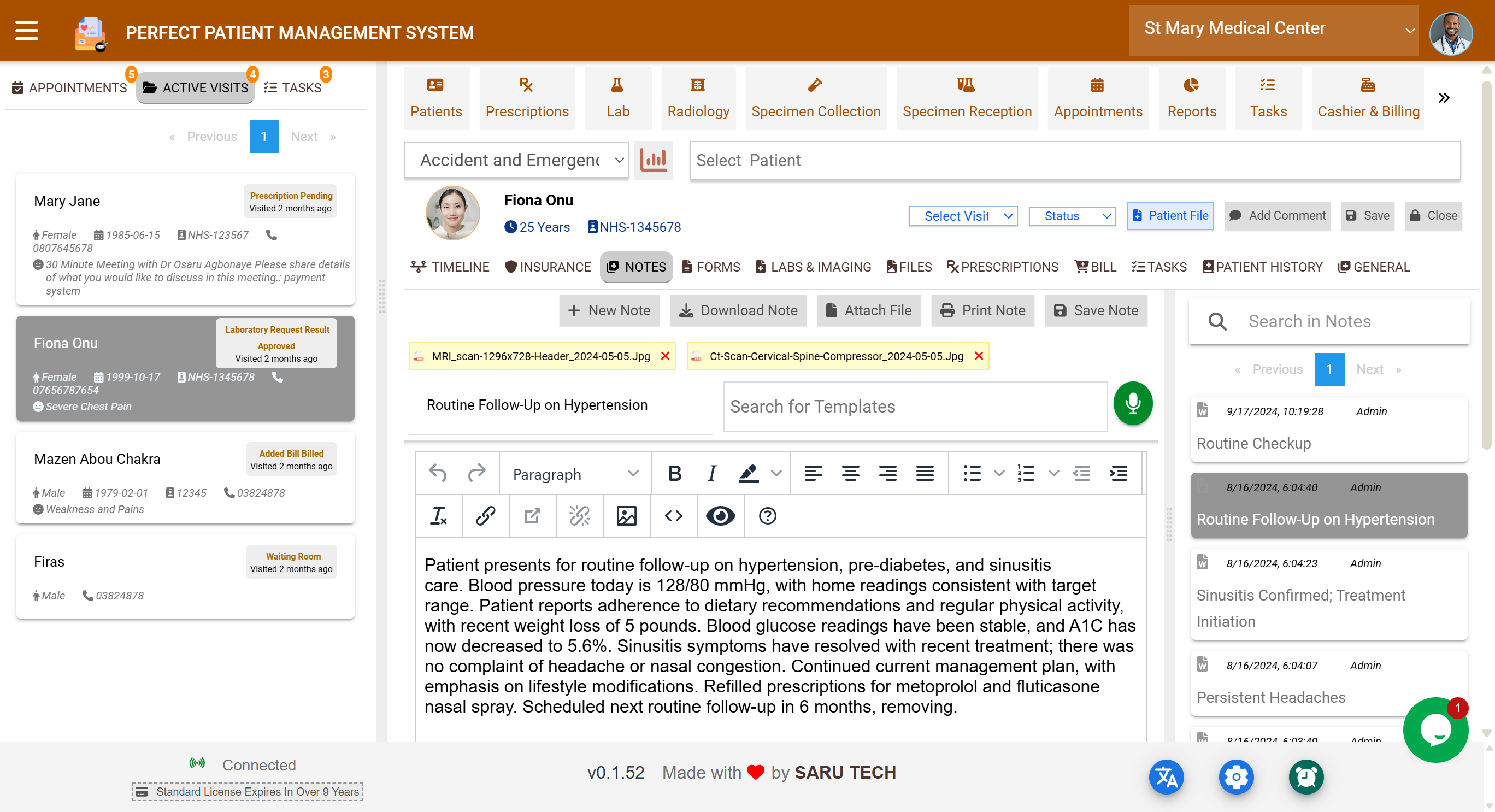 Notes Tab