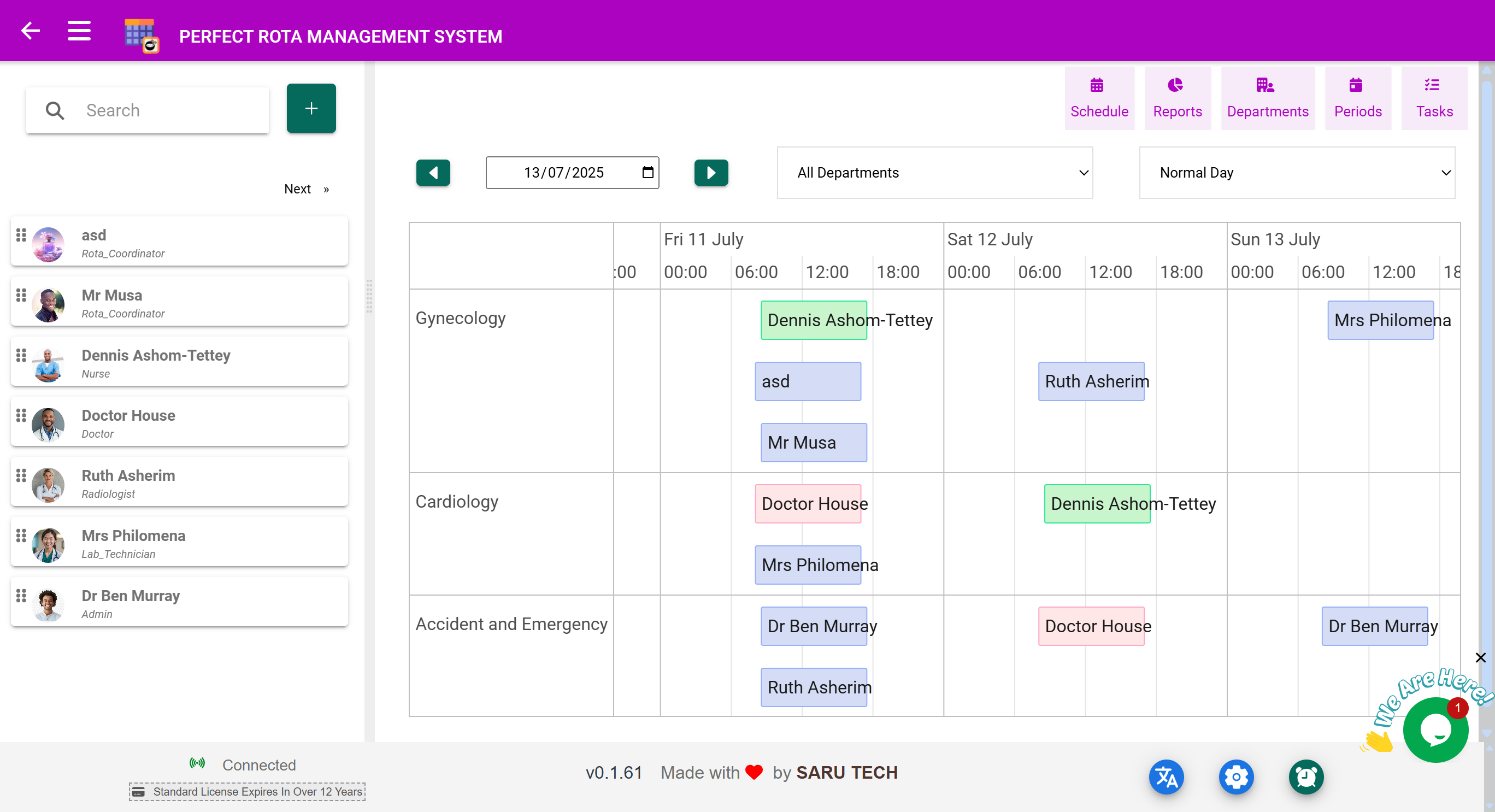 Rota Management Screenshot